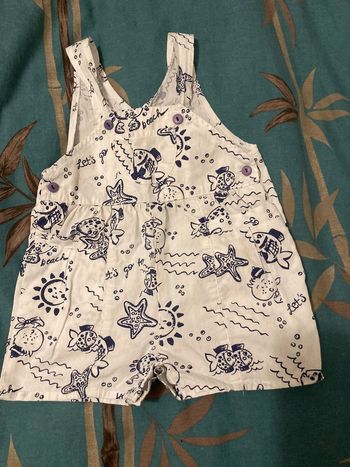 Salopette 9 mois poisson short