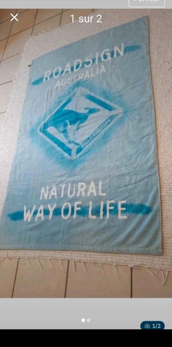 Grande serviette de plage
collector vintage Roadsign
Australia