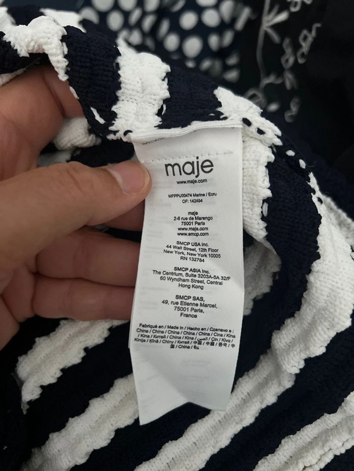 Petit Pull À Rayures Maje Taille 36-38 - photo numéro 9