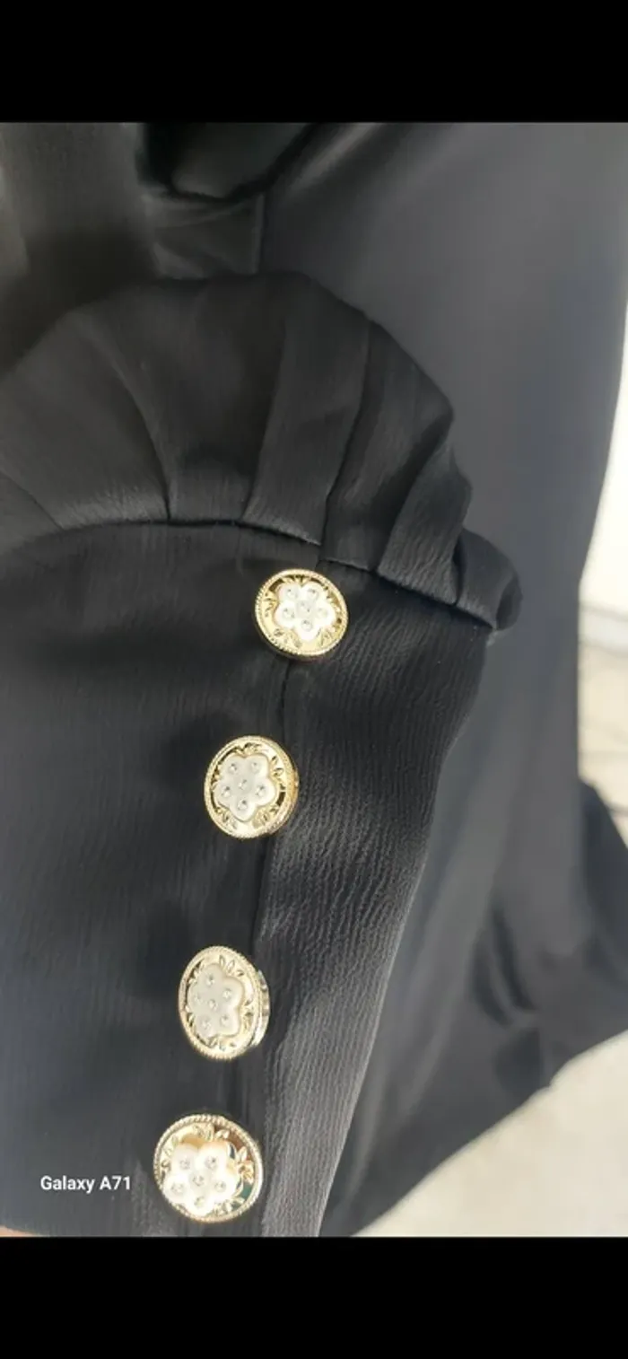 Robe abaya Dubai noire neuve - photo numéro 2