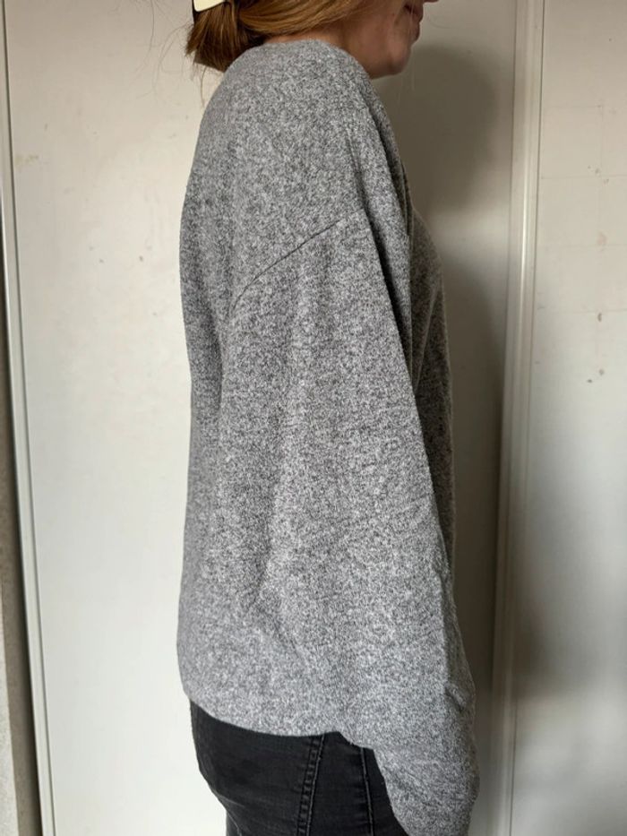 Pull gris oversize - photo numéro 3