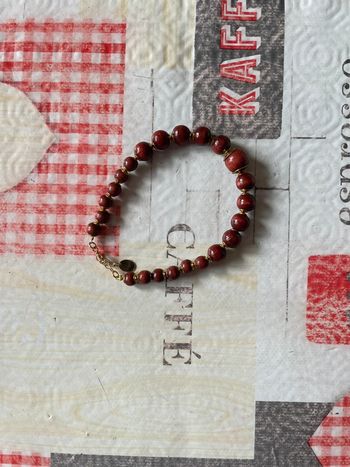 Bracelet perles marrons