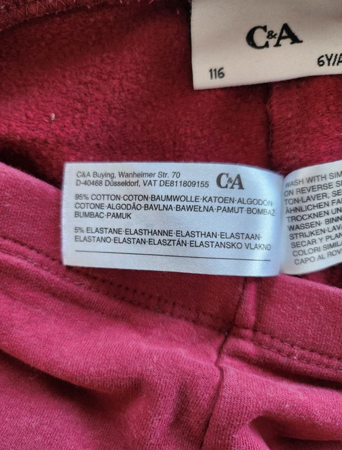 Legging rose foncée fille 6 ans - photo numéro 4