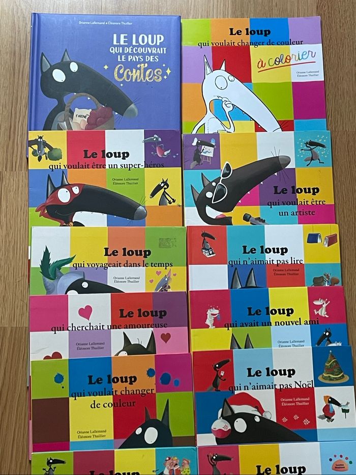 Lot de 12 livres le loup Auzou qui - photo numéro 2