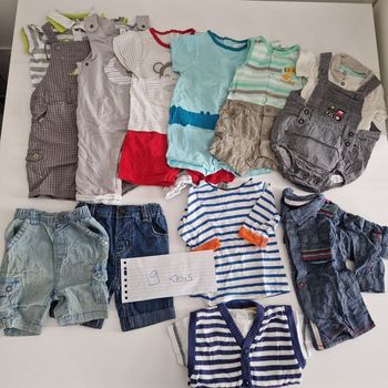 Lot vêtements garçon 9 mois été tat