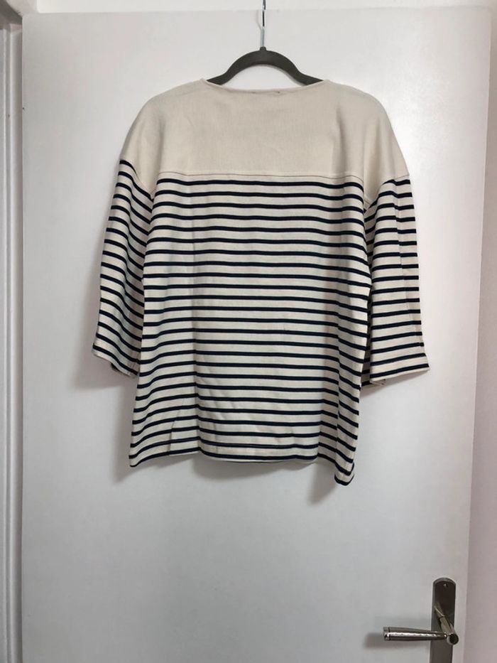 Superbe beau t-shirt heavy à rayures Zara neuf avec étiquette taille S - photo numéro 6