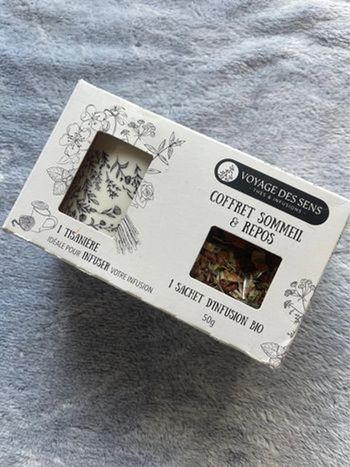Coffret sommeil & repos tasse infusion voyage des sens