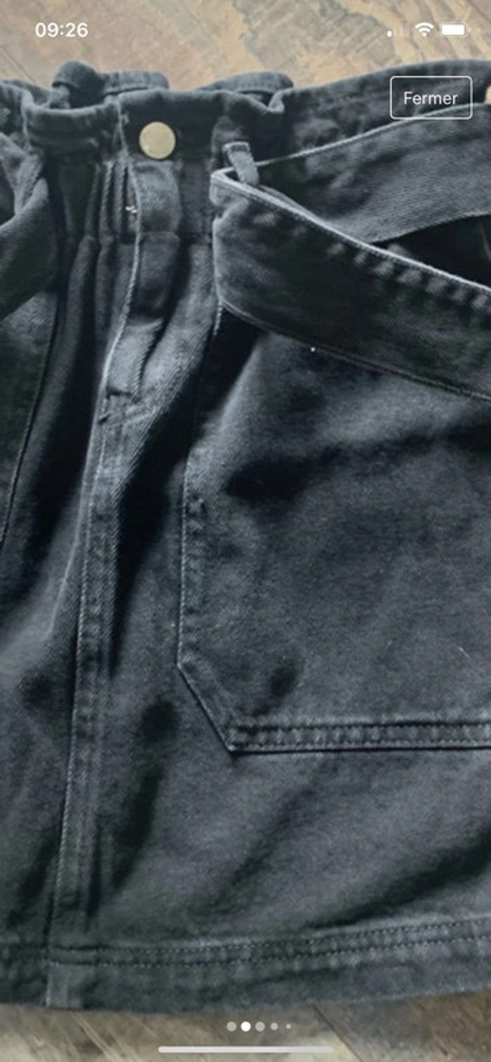 Jupe noire jeans - photo numéro 2
