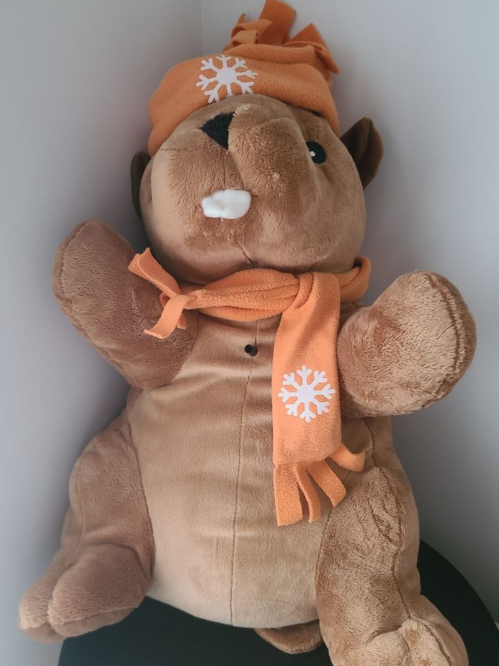 peluche Marmotte castor siffleuse 50 cm - photo numéro 5