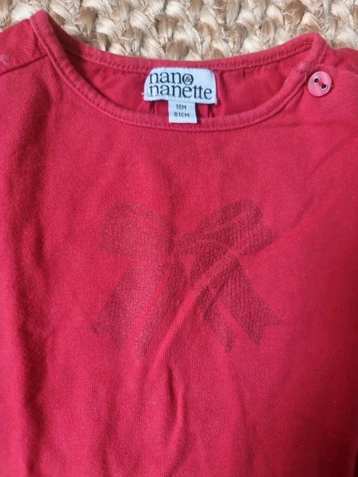 Tee-shirt manches longues nano nanette 18 mois - photo numéro 2