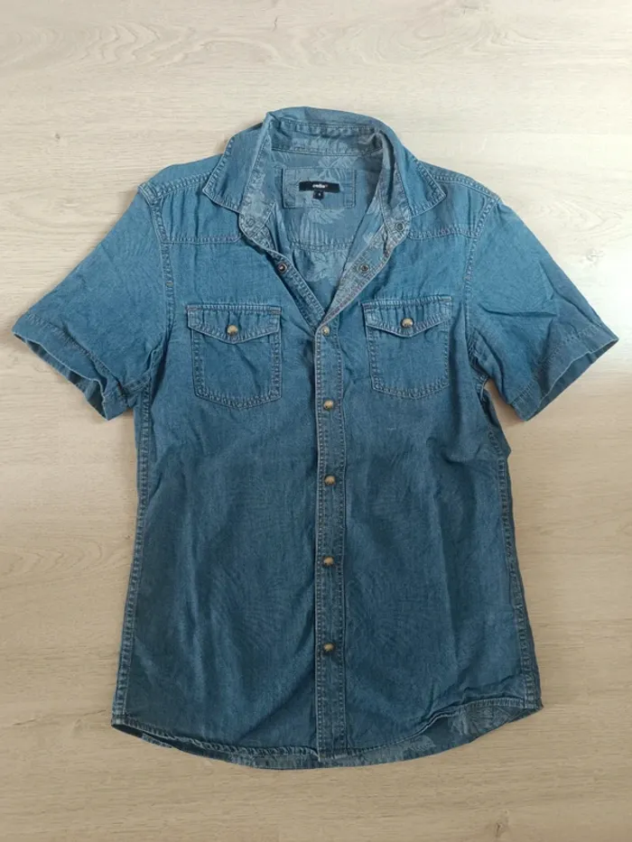 Chemise effet jeans Celio taille S - photo numéro 3
