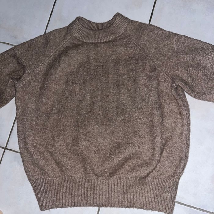 Pull manches longues marron