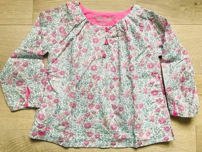 Blouse liberty fille 3 ans liberty clarisse Château de Sable