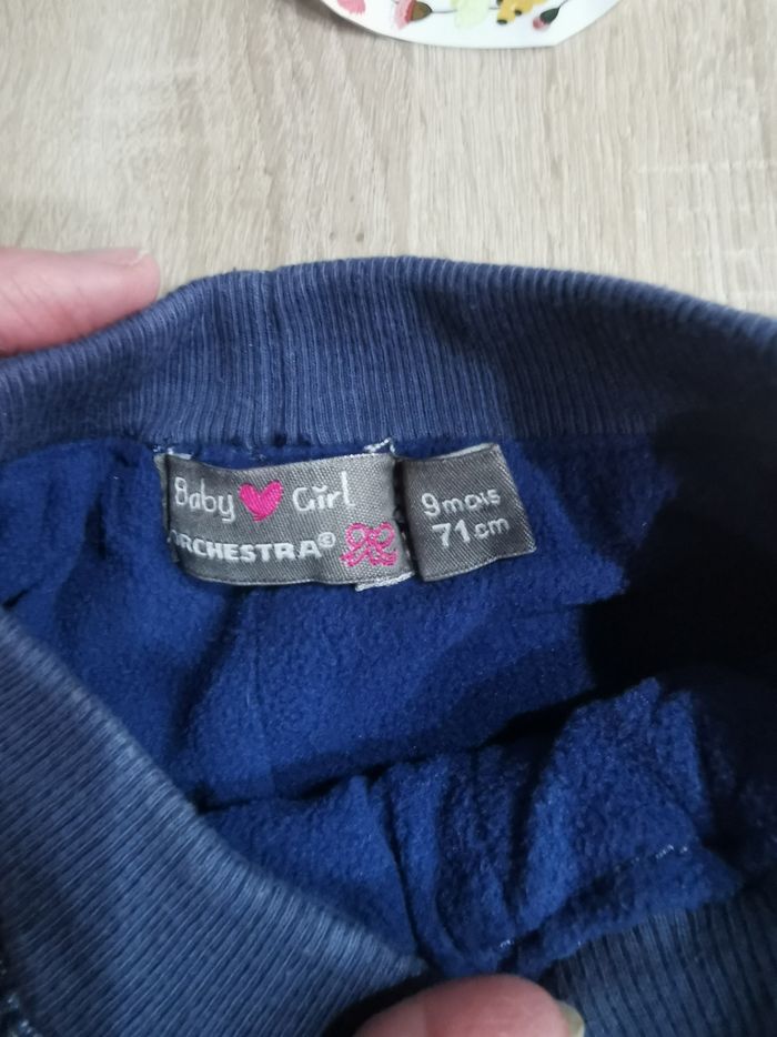 Pantalon hiver bébé fille 9 mois orchestra en TBE - photo numéro 3