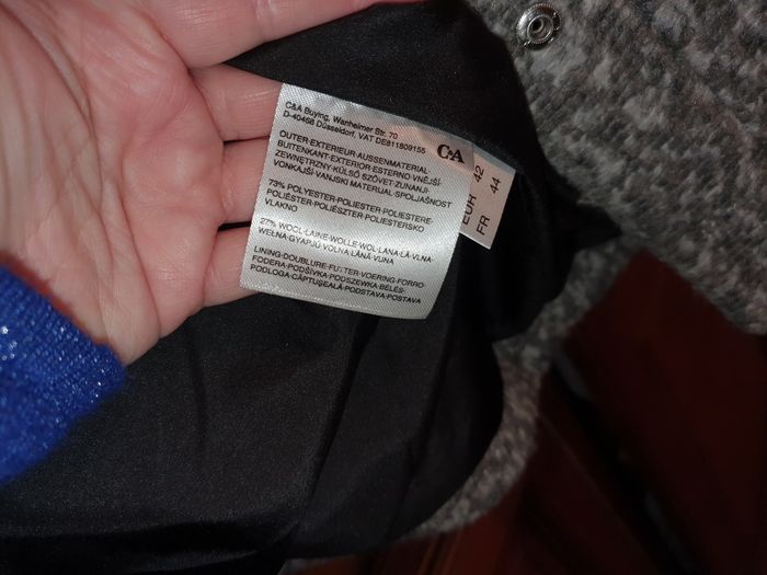 Manteau femme gris  taille 44 - photo numéro 6