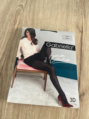 Collant sexy Gabriella Monica taille 3 effet 3D neuf