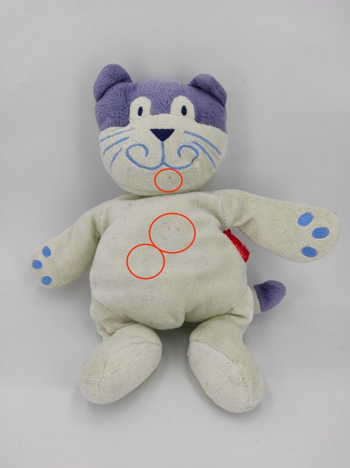 Doudou Chat Vert Marese