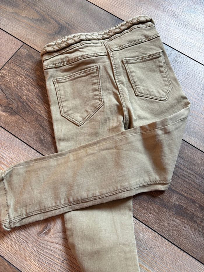 Jeans beige TAO skinny 3 ans fille - photo numéro 5