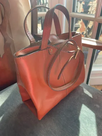 Sac à main camel Zara Basic
