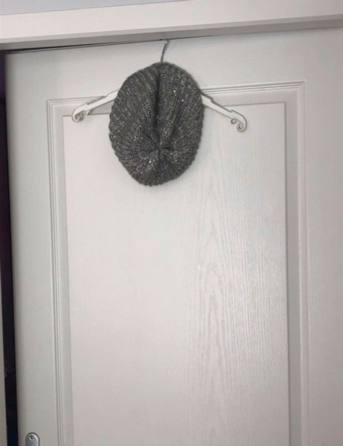Bonnet gris pailleté