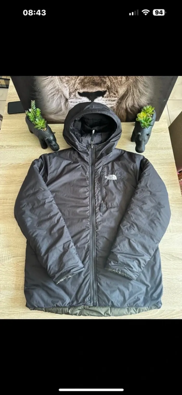 Veste doudoune the north face réversible taille XL enfants - photo numéro 2