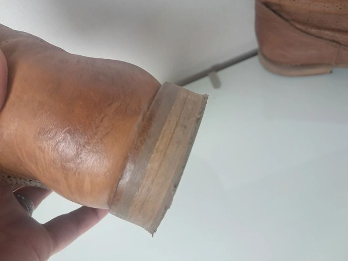 Nobrand bottines low boots P.38 marron en cuir - photo numéro 7
