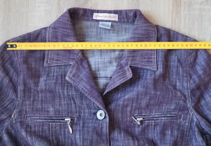 Veste blazer violet Anne Weyburn Taille 40 42 - photo numéro 8