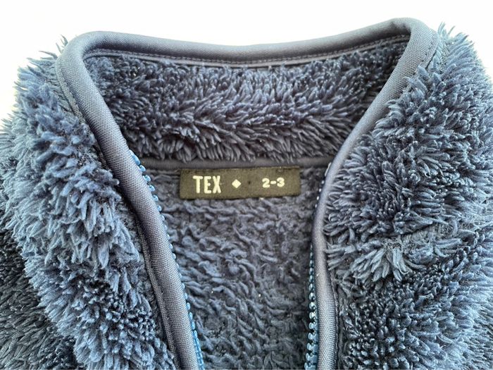 Veste zippée bleu marine garçon Tex 2-3 ans - photo numéro 3