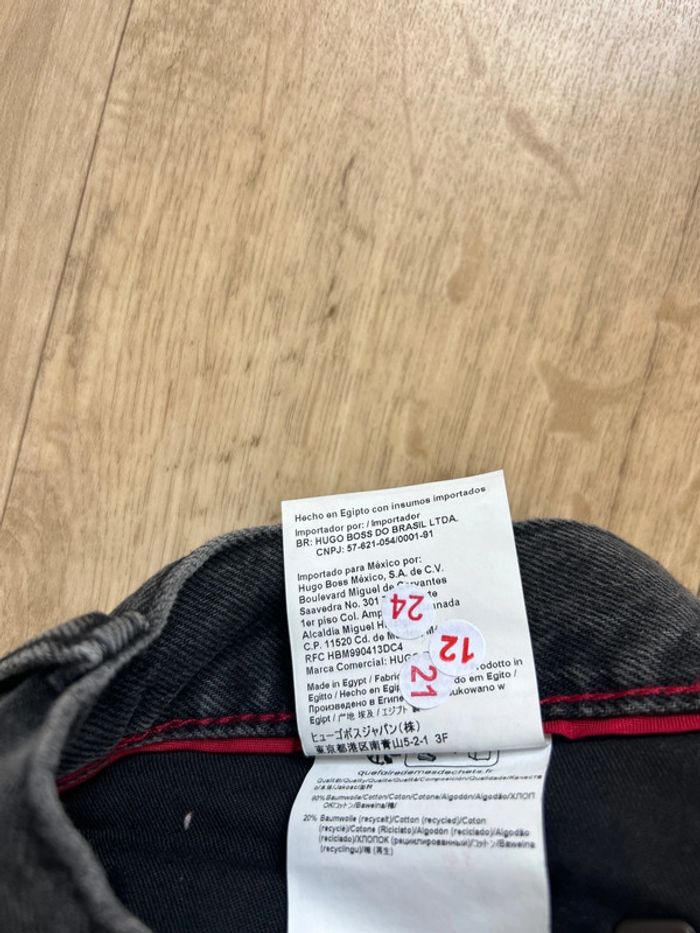 Jeans gris foncé Hugo loose tapered fit cropped W32 L32 - photo numéro 9