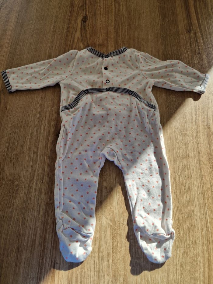 Pyjama léger motif étoile - 3 mois - photo numéro 2
