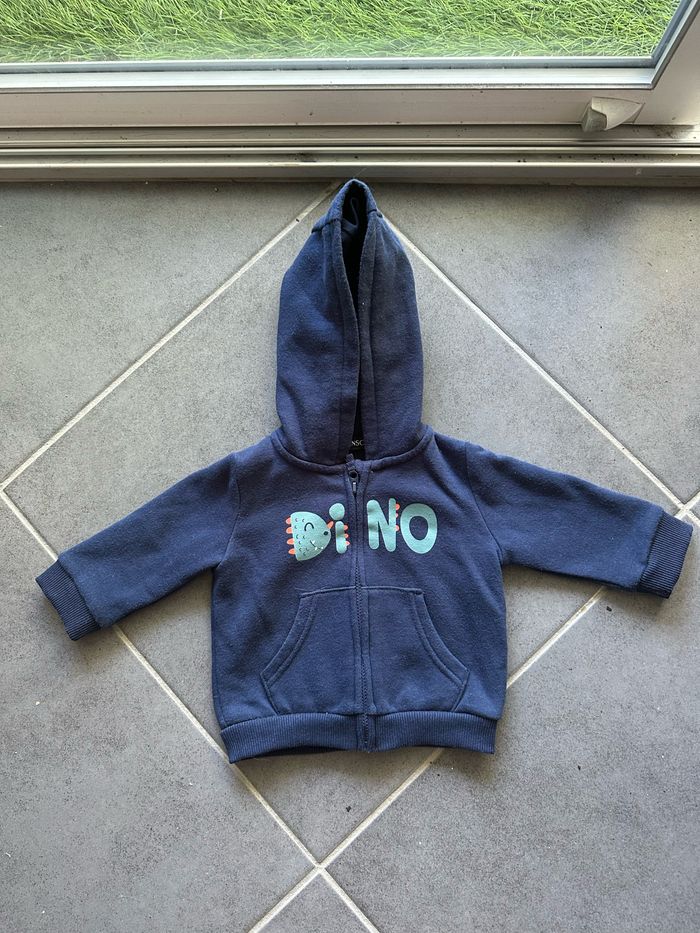 Sweat à capuche dinosaure Taille 68cm