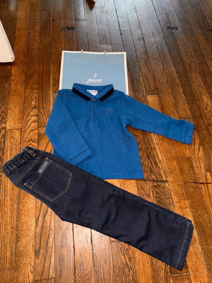 Polo et jean Jacadi 36 mois