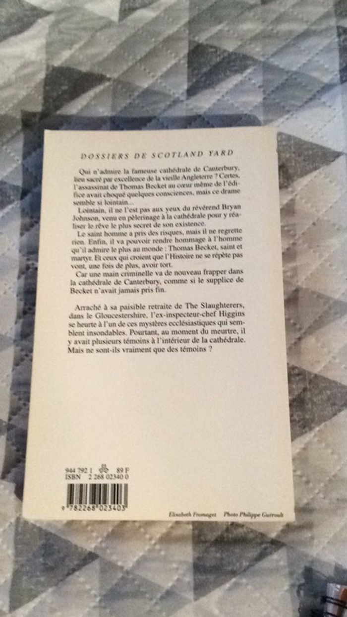 #meurtres à Canterbury les dossiers de Scotland Yard par J.B. Livingstone - photo numéro 3