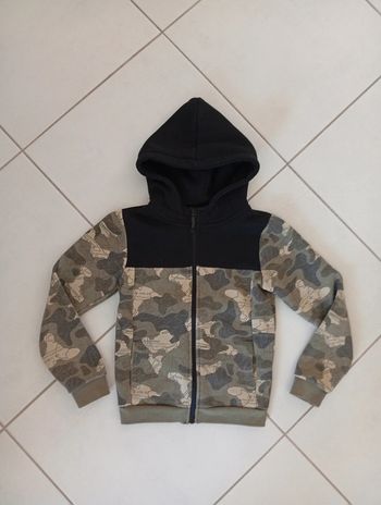 Liberto- veste à capuche taille 8 ans | motif militaire