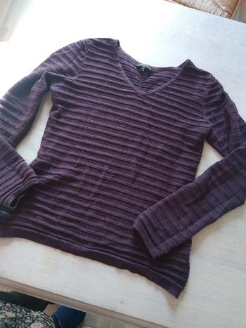 Pull violet aubergine taille M
