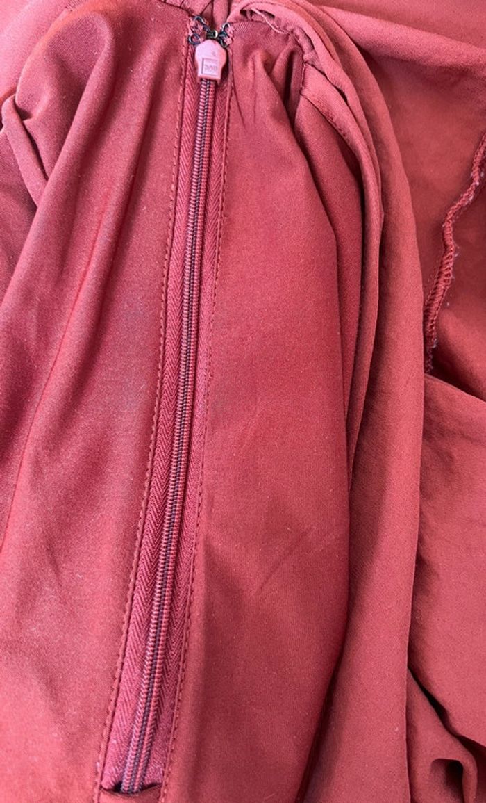 Robe élégante H&M – Terracotta/Rouille – Taille 36 - photo numéro 13
