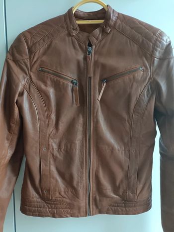 Veste en cuir femme