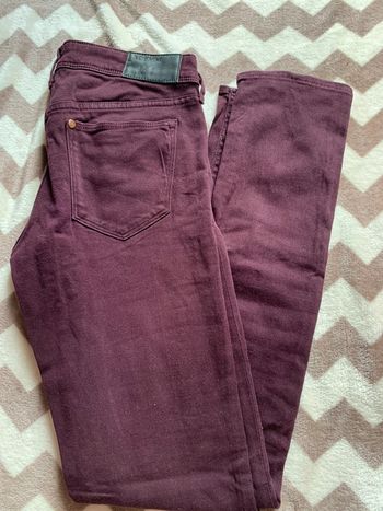 Jean skinny femme Bordeaux H&M taille 34