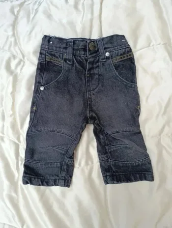 Jean bleu foncé Devil child 3-6 mois