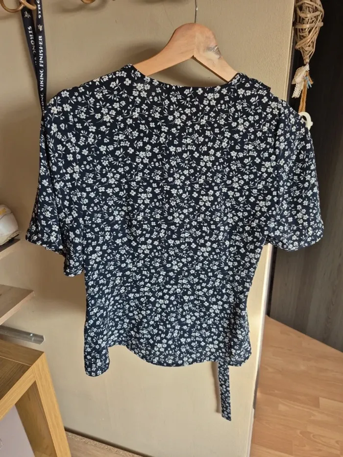 Blouse fluide marine neuve T38 only - photo numéro 4