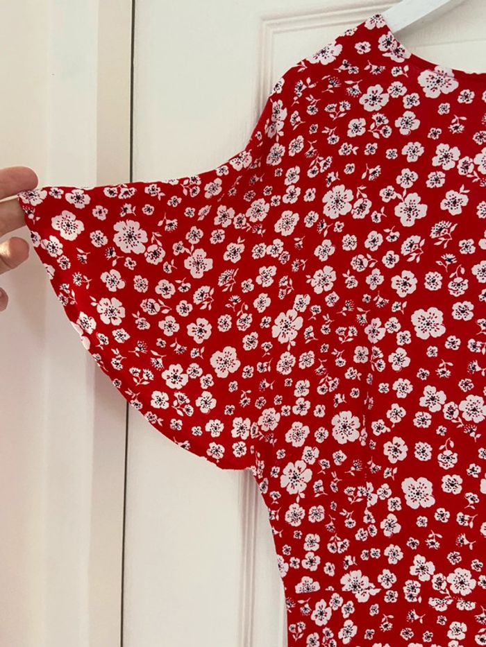 Robe d’été rouge à fleurs Monoprix taille 42 - photo numéro 5