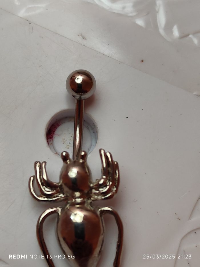 Piercing nombril araignée neuf - photo numéro 2
