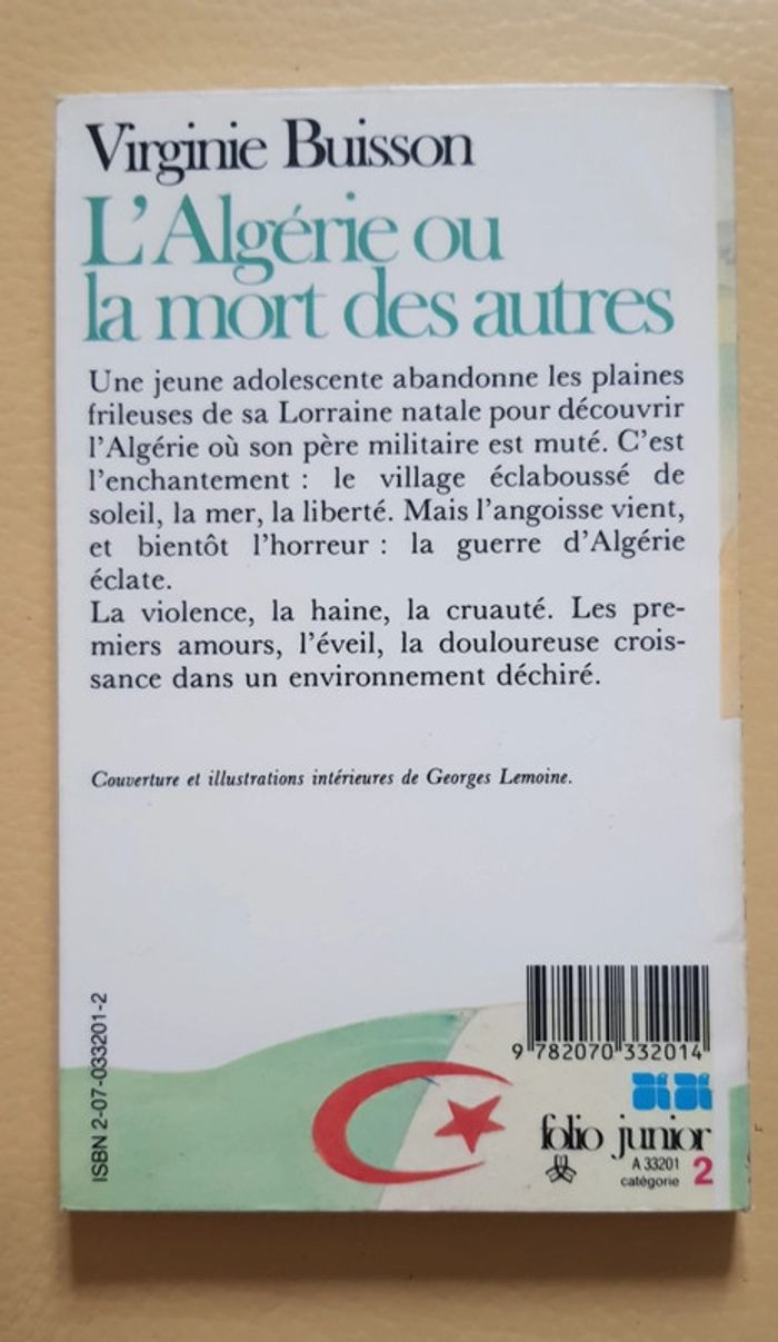 Livre "l'Algérie ou la mort des autres " - Virginie Buisson - photo numéro 2