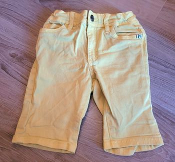 Bermuda jaune/vert Tape à l'œil 4 ans