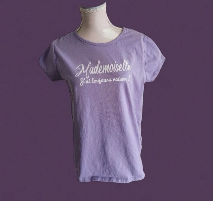 T shirt lila Lili Marelle 12 ans