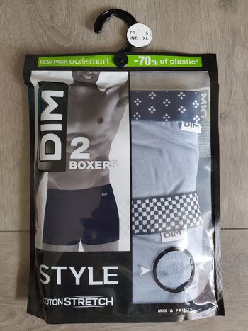 2 Boxers DIM Taille XL.