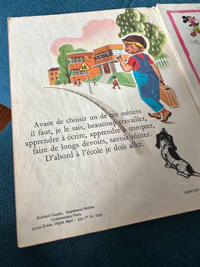 1959 livre rare ancien carton album Hachette Si j’étais métiers Pierre Probst auteur Caroline - photo numéro 5