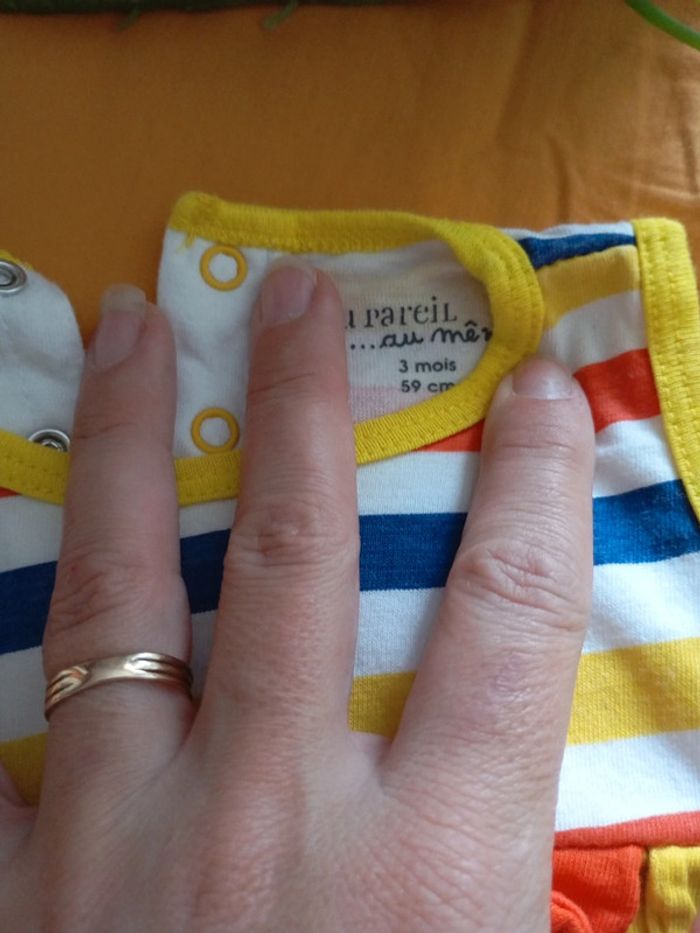 Combishort 3 mois du pareil au même - photo numéro 2