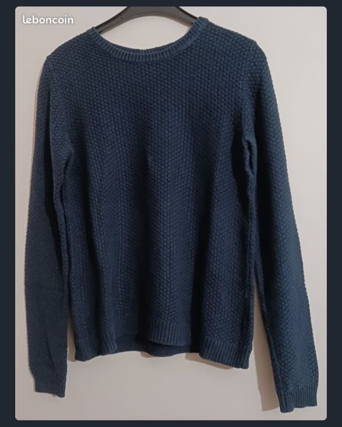 Pull d'hiver, bleu marine, foncé