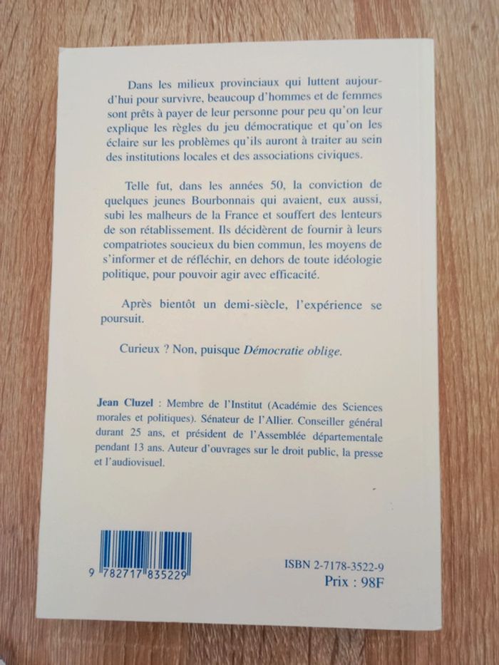Jean Cluzel 💠Démocratie oblige - photo numéro 2